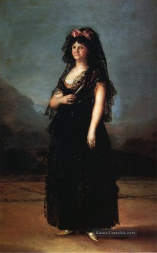 Francisco Goya Werke - Königin Maria Luisa eine Mantilla Francisco de Goya Das Tragen